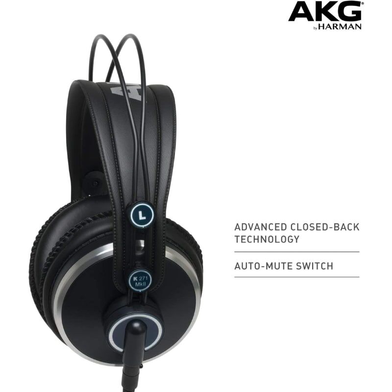 AKG K271 MKII Professional Closed-Back Studio Headphones - Image 4