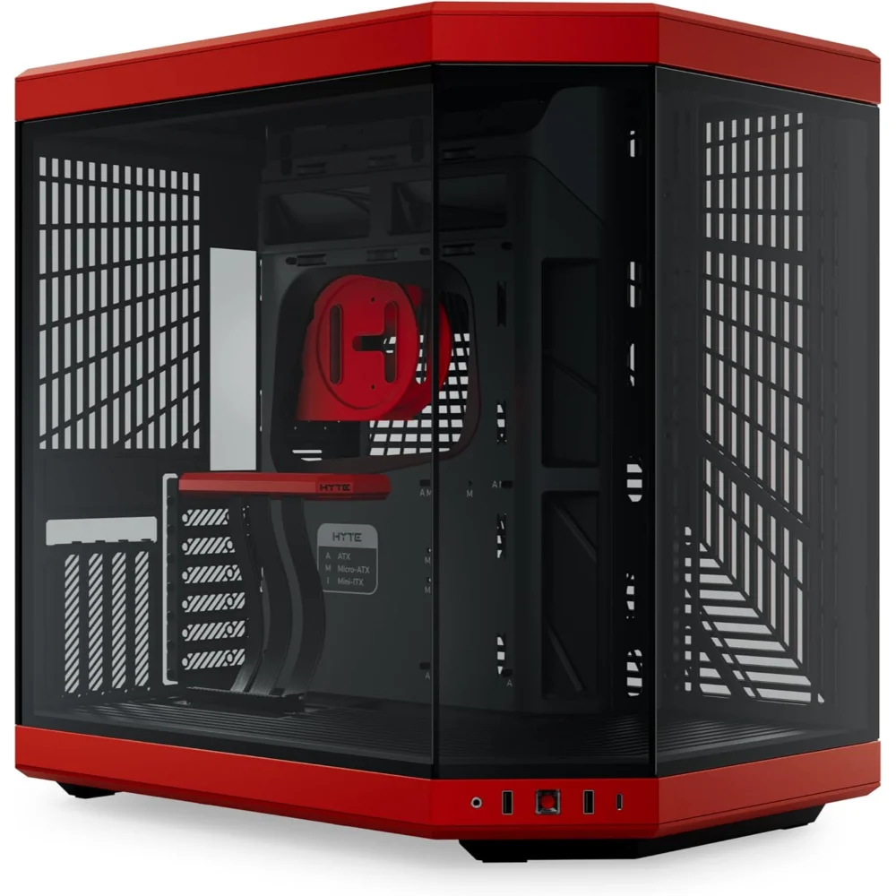 HYTE Y70 Modern Aesthetic Dual Chamber Mid-Tower ATX Case Cherry