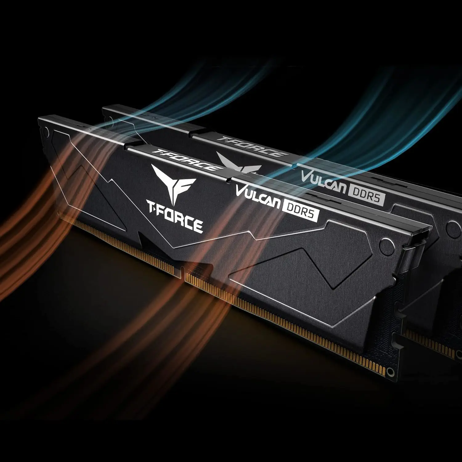 TeamGroup T-Force Vulcan 64GB DDR5 (2x32GB) 6000MHz Desktop Memory Ram Black & Red - Image 2