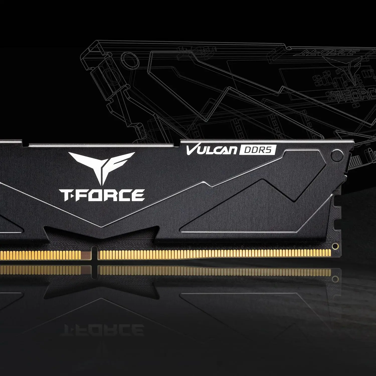 TeamGroup T-Force Vulcan 64GB DDR5 (2x32GB) 6000MHz Desktop Memory Ram Black & Red - Image 5