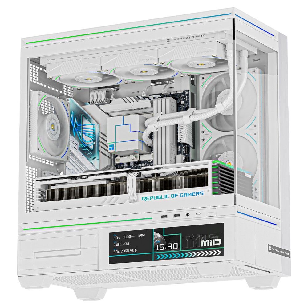 Thermalright TL-M10W Mid-Tower Micro-ATX Gaming Case – White