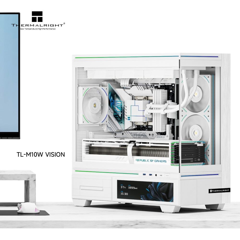 Thermalright TL-M10 Mid-Tower Micro-ATX Gaming Case – Black & White - Image 4